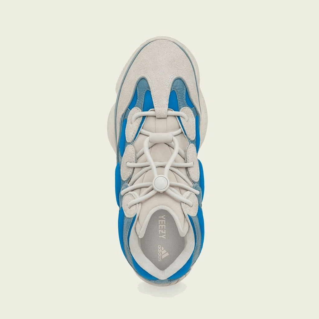 adidas YEEZY 500 High "Frosted Blue" top view